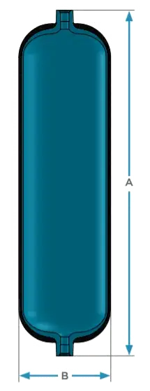 Illustration of a CNG cylinder