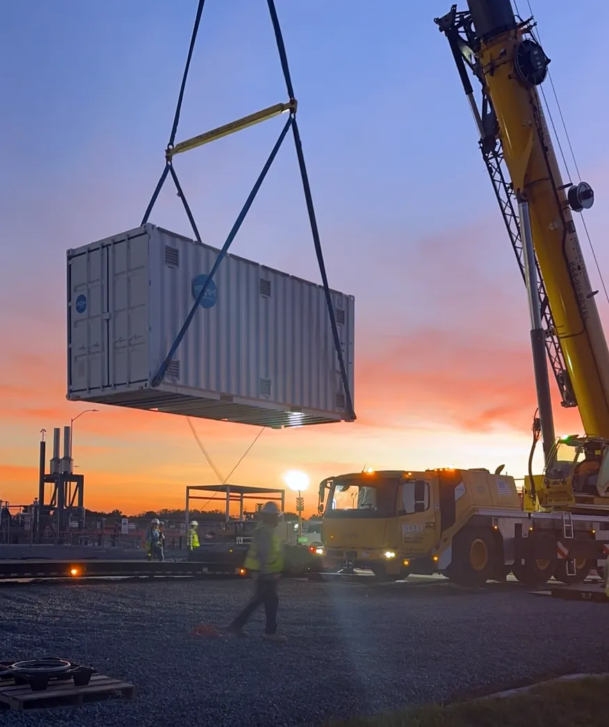 HydrogenCube 20 Being Craned into Position